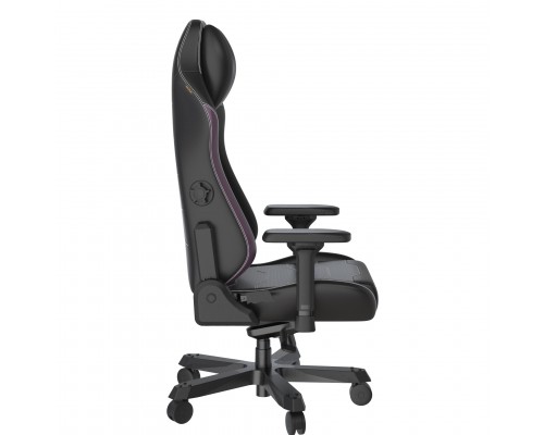 Игровое кресло DXRacer I-Master I-DMC/MAS2022/NV компьютерное, до 140 кг, 4D, до 135 градусов, кожа PU, металл, цвет  черный/фиолетовый