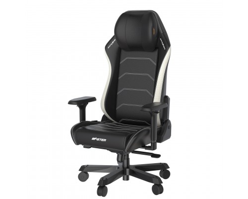 Игровое кресло DXRacer I-Master I-DMC/MAS2022/NW компьютерное, до 140 кг, 4D, до 135 градусов, кожа PU, металл, цвет  черный/белый