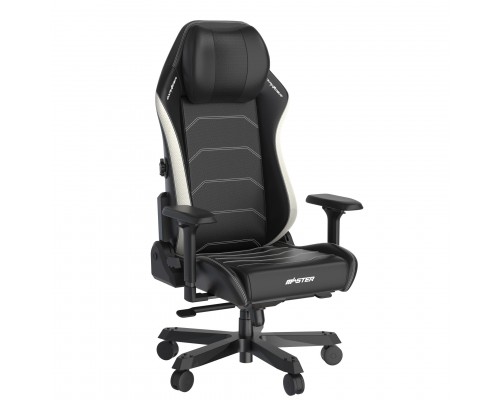 Игровое кресло DXRacer I-Master I-DMC/MAS2022/NW компьютерное, до 140 кг, 4D, до 135 градусов, кожа PU, металл, цвет  черный/белый