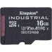 Карта памяти Kingston Industrial SDCIT2/16GBSP microSD, 16Gb, Class10, UHS-I, U3, V30, A1, чтение  100 Мб/с, без адаптера