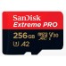 Карта памяти SanDisk Extreme PRO SDSQXCD-256G-GN6MA microSD, 256Gb, UHS Class 3, Class 10, чтение до 170 Мб/с, с адаптером