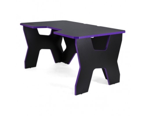 Компьютерный стол Generic Comfort Gamer2/DS/NV (150х90х75h см) ЛДСП, цвет  черный/фиолетовый