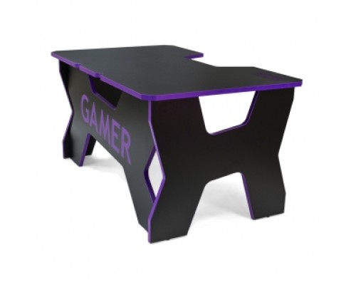 Компьютерный стол Generic Comfort Gamer2/DS/NV (150х90х75h см) ЛДСП, цвет  черный/фиолетовый