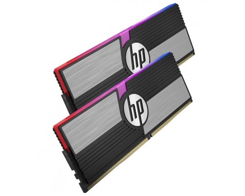 Модули памяти 32GB HP V10 RGB 48U45AA (16Gbx2) DDR4, 3200 MHz, 25600 Мб/с, CL14, 1.35 В (DIMM)