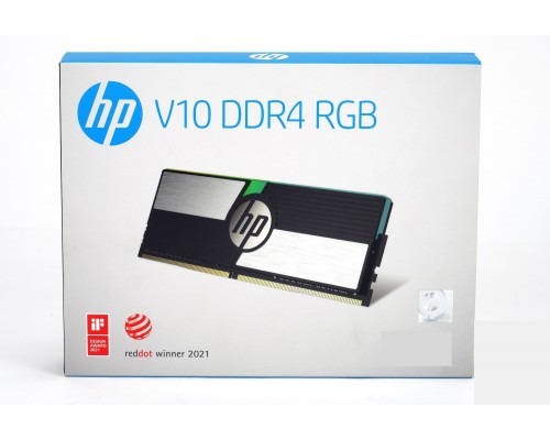 Модули памяти 32GB HP V10 RGB 48U47AA#ABB (16Gbx2) DDR4, 3200 MHz, 25600 Мб/с, CL16, 1.35 В (DIMM)