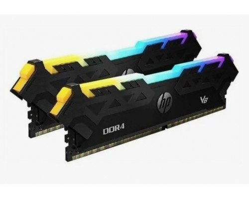 Модули памяти 32GB HP V8 RGB 8MG07AA (16Gbx2) DDR4, 3600 MHz, 28800 Мб/с, CL18, 1.35 В (DIMM)