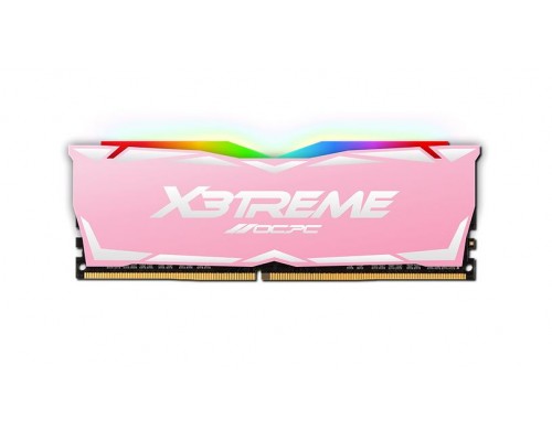 Модуль памяти 8GB OCPC X3 RGB MMX3A8GD432C16PK DDR4, 3200 MHz 25600 Мб/с, CL16, 1.35 В (DIMM) Pink