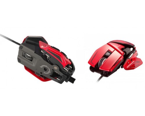 Мышь Mad Catz  R.A.T. 8+ ADV оптическая, проводная, 20000 dpi, USB, RGB подсветка, цвет  красный