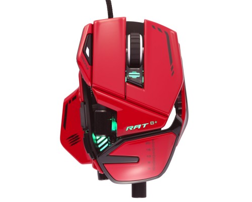 Мышь Mad Catz  R.A.T. 8+ ADV оптическая, проводная, 20000 dpi, USB, RGB подсветка, цвет  красный