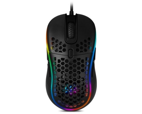 Мышь Sven RX-G860 SV-017699 оптическая, проводная, 12800 dpi, USB, 8 кн., RGB подсветка, цвет  черный