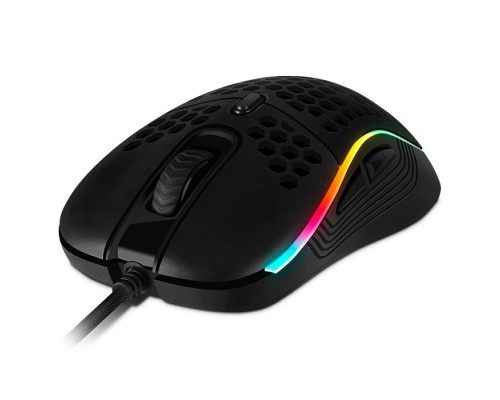 Мышь Sven RX-G860 SV-017699 оптическая, проводная, 12800 dpi, USB, 8 кн., RGB подсветка, цвет  черный