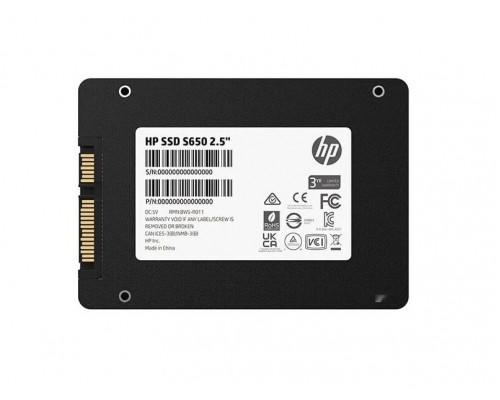 Накопитель HP S650 Series 345M7AA SSD, 2.5