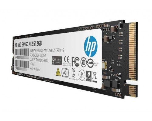 Накопитель HP EX950 Series 5MS22AA SSD, M.2, 512Gb, PCI-E x4, чтение  3400 Мб/сек, запись  2100 Мб/сек, 3D NAND, 320 TBW