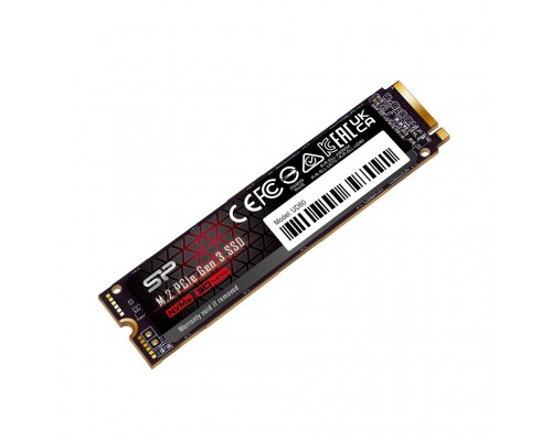 Накопитель Silicon Power UD80 SP01KGBP34UD8005 SSD, M.2, 1.0Tb, PCI-E 3.0 х4, чтение  3400 Мб/сек, запись  3000 Мб/сек, 3D NAND, 600 TBW