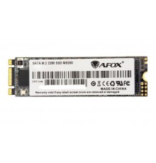 Накопитель AFOX MS200 MS200-250GN SSD, M.2, 250Gb, SATA-III, чтение  550 Мб/сек, запись  500 Мб/сек, 3D NAND                                                                                                                                              