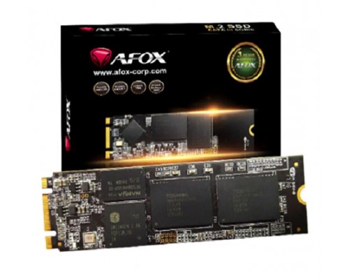 Накопитель AFOX MS200 MS200-250GN SSD, M.2, 250Gb, SATA-III, чтение  550 Мб/сек, запись  500 Мб/сек, 3D NAND