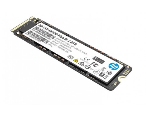 Накопитель HP EX900 Plus Series 35M35AA SSD, M.2, 2.0Tb, PCI-E x4, чтение  3150 Мб/сек, запись  2600 Мб/сек, 3D NAND, 800 TBW