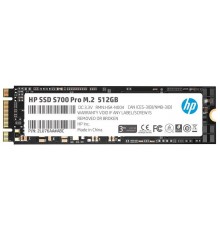 Накопитель HP S700 Pro Series 2LU76AA SSD, M.2, 512Gb, SATA III, чтение  564 Мб/сек, запись  504 Мб/сек, 3D NAND, 340 TBW                                                                                                                                 