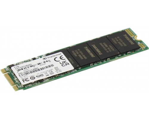 Накопитель Transcend MTS825 TS1TMTS825S SSD, M.2, 1.0Tb, SATA-III, чтение  550 Мб/сек, запись  500 Мб/сек, 3D NAND, TRIM, 360 TBW