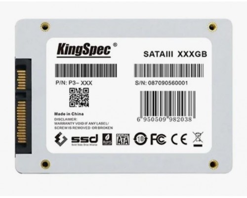 Накопитель KingSpec P3 Series P3-512 SSD, 2.5