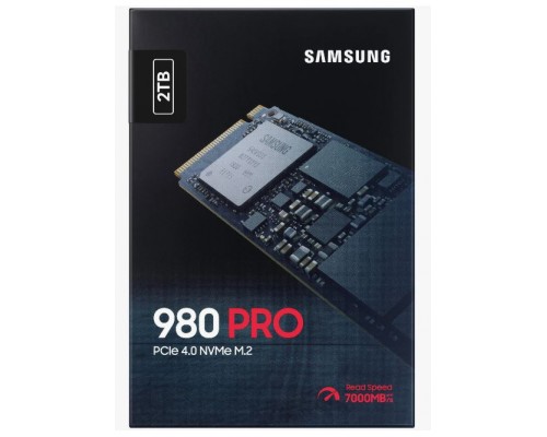 Накопитель Samsung SSD 990 PRO MZ-V9P2T0BW M.2, 2.0Tb, PCIe 4.0 x4, чтение  7450 Мб/сек, запись  6900 Мб/сек, 3D NAND, NVMe, 1200 TBW