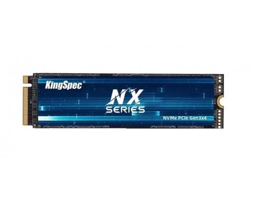 Накопитель KingSpec NX Series NX-512 2280 SSD, M.2, 512Gb, PCI-E 3.0 x4, чтение  3400 Мб/сек, запись  3100 Мб/сек, 3D NAND, 250 TBW