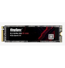 Накопитель KingSpec XF Series XF-256 2280 SSD, M.2, 256Gb, PCI-E 4.0 x4, чтение  4900 Мб/сек, запись  2800 Мб/сек, 3D NAND, 125 TBW                                                                                                                       