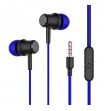 Наушники More choice G36 Blue проводные, вкладыши, 20-20000 Гц, 16 Ом, 100 дБ, mini jack 3.5 мм, с микрофоном, синие/черные                                                                                                                               