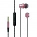 Наушники More choice P71 Pink проводные, вкладыши, 20-20000 Гц, 32 Ом, 110 дБ, mini jack 3.5 мм, с микрофоном, розовые