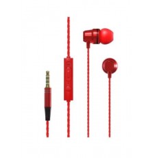 Наушники More choice P71 Red проводные, вкладыши, 20-20000 Гц, 32 Ом, 110 дБ, mini jack 3.5 мм, с микрофоном, красные                                                                                                                                     