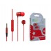 Наушники More choice P71 Red проводные, вкладыши, 20-20000 Гц, 32 Ом, 110 дБ, mini jack 3.5 мм, с микрофоном, красные
