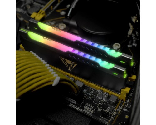 Оперативная память 32GB Patriot Viper Steel RGB PVSR432G320C8 DDR4, 3200 MHz, 25600 Мб/с, CL18, 1.35 В (DIMM)