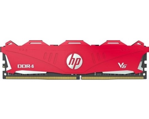 Оперативная память 16GB HP V6 7EH62AA DDR4, 2666 MHz, 21300 Мб/с, CL18, 1.2 В (DIMM) red