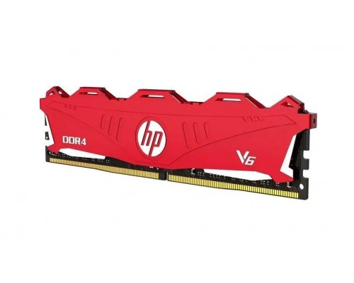 Оперативная память 16GB HP V6 7EH62AA DDR4, 2666 MHz, 21300 Мб/с, CL18, 1.2 В (DIMM) red