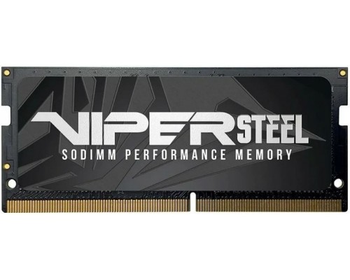 Оперативная память 32GB Patriot Viper Steel PVS432G320C8S DDR4, 3200 MHz, 25600 Мб/с, CL22, 1.2 В (SO-DIMM)