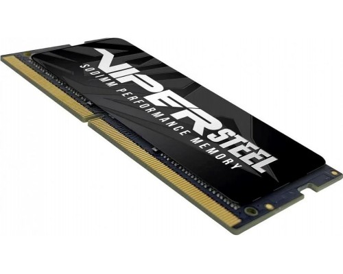 Оперативная память 32GB Patriot Viper Steel PVS432G320C8S DDR4, 3200 MHz, 25600 Мб/с, CL22, 1.2 В (SO-DIMM)