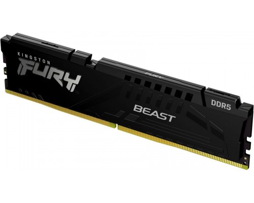 Оперативная память 32GB Kingston Fury Beast KF552C40BB/32 DDR5, 5200 MHz, 41600 Мб/с, CL40, 1.25 В (DIMM)