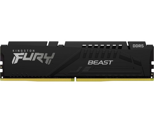 Оперативная память 32GB Kingston Fury Beast KF552C40BB/32 DDR5, 5200 MHz, 41600 Мб/с, CL40, 1.25 В (DIMM)