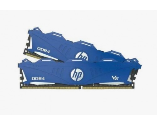 Оперативная память 16GB HP V6 7TE39AA (8Gbx2) DDR4, 3000 MHz, 24000 Мб/с, CL16, 1.35 В (DIMM) blue