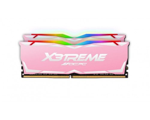 Оперативная память 16GB OCPC X3 RGB MMX3A2K16GD432C22PK (2x8Gb KIT) DDR4, 3200 MHz, 25600 Мб/с, CL22, 1.35 В (DIMM) Pink