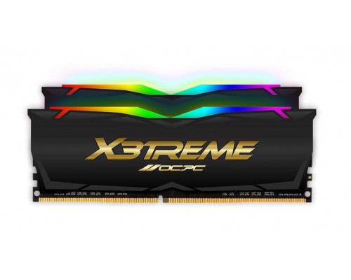 Оперативная память 64GB OCPC X3 RGB MMX3A2K64GD436C18BL (2x32Gb KIT) DDR4, 3600 MHz, 28800 Мб/с, CL18, 1.35 В (DIMM) Black