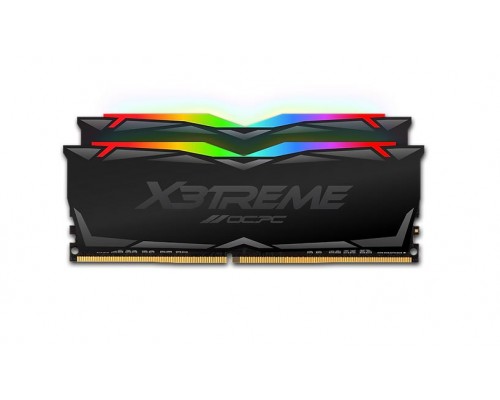 Оперативная память 64GB OCPC X3 RGB MMX3A2K64GD436C18 (2x32Gb KIT) DDR4, 3600 MHz, 28800 Мб/с, CL18, 1.35 В (DIMM) Black