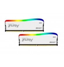 Оперативная память 32Gb Kingston Fury Beast White RGB KF436C18BWAK2/32 (2x16Gb KIT), DDR4, 3600 MHz, 28800 Мб/с, CL16, 1.35 В (DIMM)                                                                                                                      