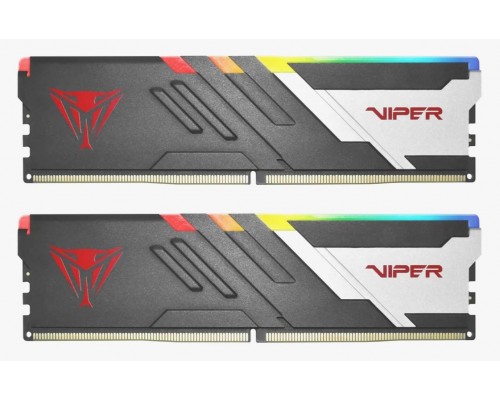 Оперативная память 32GB Patriot Viper Venom RGB PVVR532G620C40K (2x16Gb) DDR5, 6200 MHz, 49600 Мб/с, CL40, 1.35 В (DIMM)