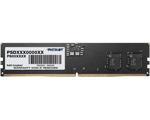 Оперативная память 8GB Patriot Signature Line PSD58G560041 DDR5, 5600 MHz, 44800 Мб/с, CL46, 1.1 В (DIMM)