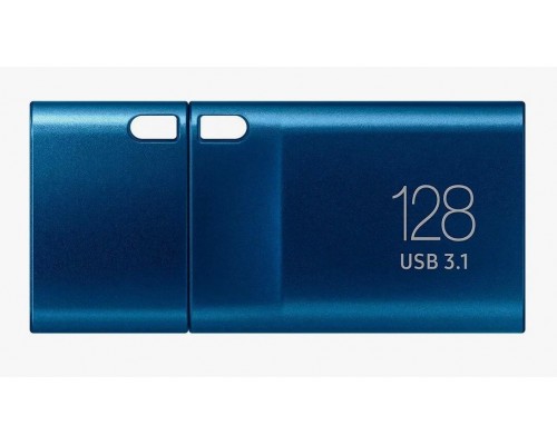 Флеш карта Samsung MUF-128DA/APC 128Gb, USB Type-C, чтение до 400 МБ/сек, металл, синий