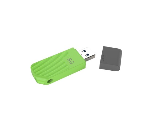 Флеш карта Acer UP200-8G-GR BL.9BWWA.541 green 8Gb, USB 2.0, с колпачком, пластик, зеленая