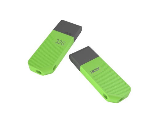 Флеш карта Acer UP200-32G-GR BL.9BWWA.543 green 32Gb, USB 2.0, с колпачком, пластик, зеленая