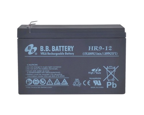 Аккумулятор B.B. Battery HR 9-12  12V 9Ah