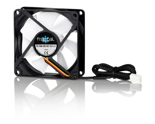 Вентилятор Fractal Design Silent Series R2 80mm / 3-pin 1400rpm 19.5cfm 14.0dBA / FD-FAN-SSR2-80